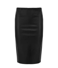 STOULS Jupe Gilda Agneau Plongé Regular Noir