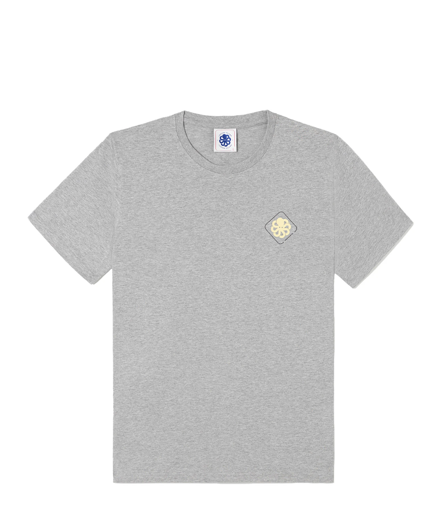 JONSEN ISLAND Tee-Shirt Classic Big Label Gris Clair 3 JONSEN ISLAND Tee-Shirt Classic Big Label Gris Clair