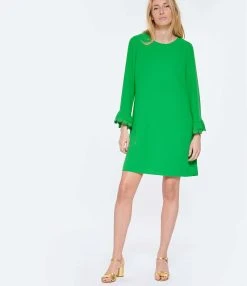 Tara Jarmon Robe Courte Reel Emeraude -ANINE BING Boutique taraj look20230207 291 1