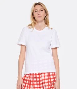 Tara Jarmon Tee-shirt Tampa Coton Blanc -ANINE BING Boutique taraj look20230207 538
