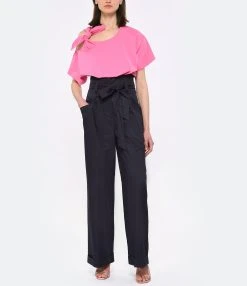 Tara Jarmon Tee-shirt Tarabow Coton Rose 11 Tara Jarmon Tee-shirt Tarabow Coton Rose -ANINE BING Boutique taraj look20230223 270 1