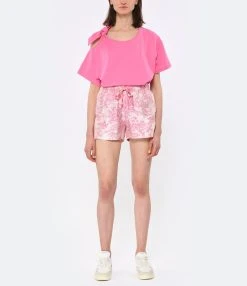 Tara Jarmon Tee-shirt Tarabow Coton Rose 13 Tara Jarmon Tee-shirt Tarabow Coton Rose -ANINE BING Boutique taraj look20230223 340 1