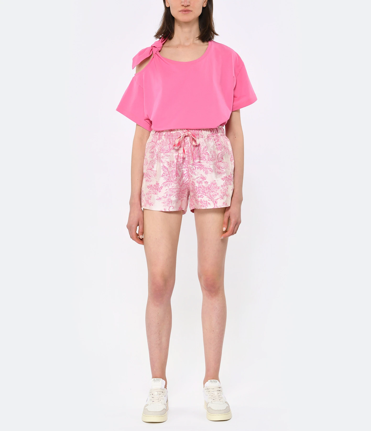 Tara Jarmon Tee-shirt Tarabow Coton Rose 8 Tara Jarmon Tee-shirt Tarabow Coton Rose – Image 6