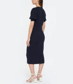 Tara Jarmon Robe Mi-Longue Raphaelle Coton Nocturne 9 Tara Jarmon Robe Mi-Longue Raphaelle Coton Nocturne -ANINE BING Boutique taraj look20230228 255