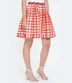 Tara Jarmon Jupe Courte Joilita Coton Rouge 10 Tara Jarmon Jupe Courte Joilita Coton Rouge -ANINE BING Boutique taraj look20230228 271