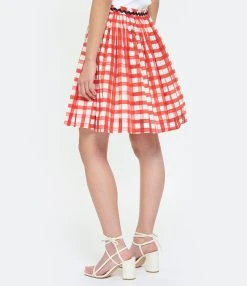 Tara Jarmon Jupe Courte Joilita Coton Rouge 11 Tara Jarmon Jupe Courte Joilita Coton Rouge -ANINE BING Boutique taraj look20230228 272