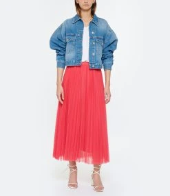 Tara Jarmon Jupe Longue Juillet Fuchsia -ANINE BING Boutique taraj look20230228 282