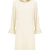 Tara Jarmon Robe Courte Reel Écru
