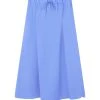 LOULOU STUDIO Jupe Midi Teli Coton Bleu 1 LOULOU STUDIO Jupe Midi Teli Coton Bleu -ANINE BING Boutique teli blue