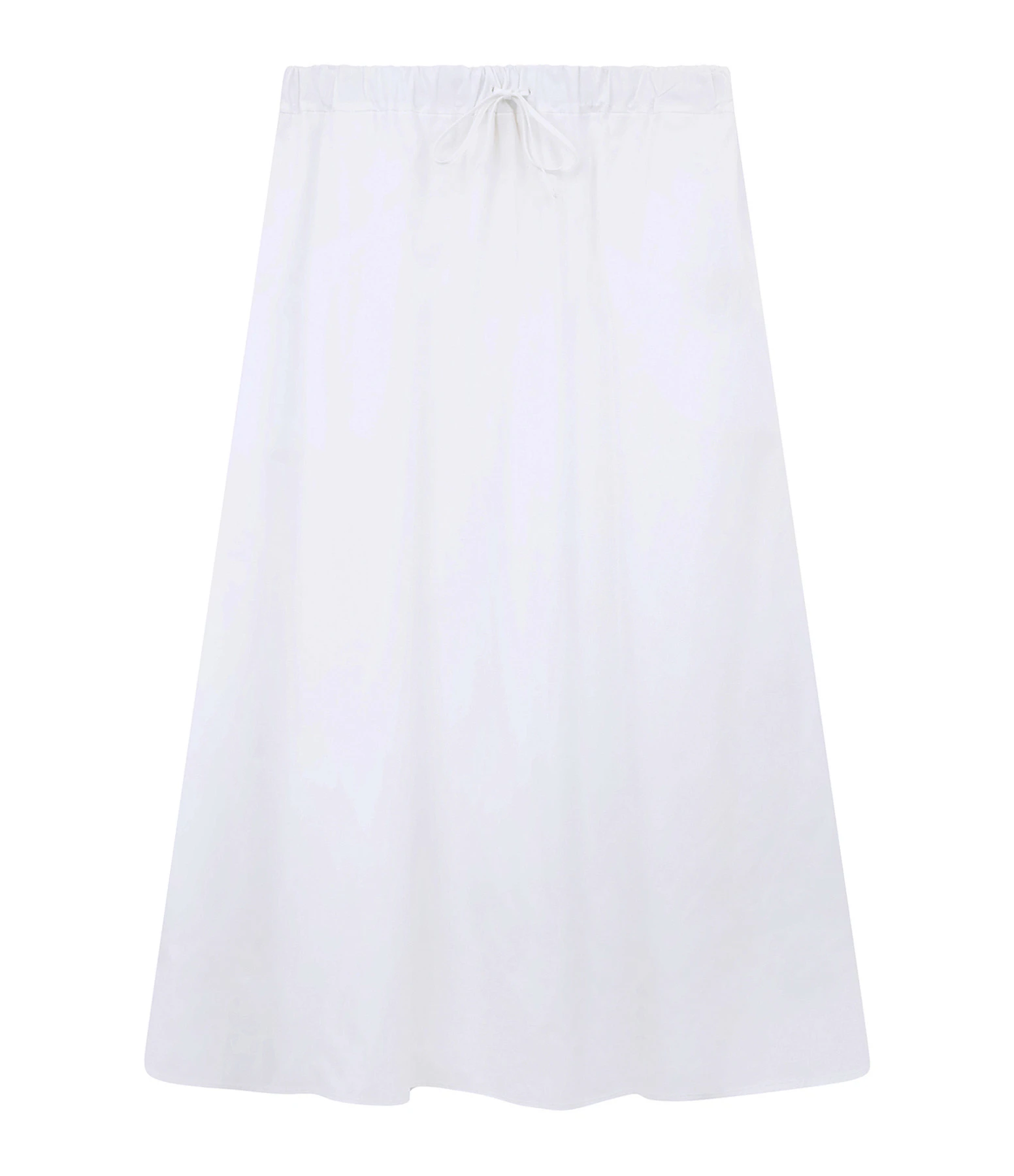 LOULOU STUDIO Jupe Midi Teli Coton Blanc 3 LOULOU STUDIO Jupe Midi Teli Coton Blanc