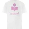 MARANT ÉTOILE Tee-shirt Zewel Lin Rose Blanc -ANINE BING Boutique ts0001faa1n10epkwh 1