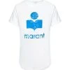 MARANT ÉTOILE Tee-shirt Koldi Lin Blanc Bleu -ANINE BING Boutique ts029922p059ebuwe 01