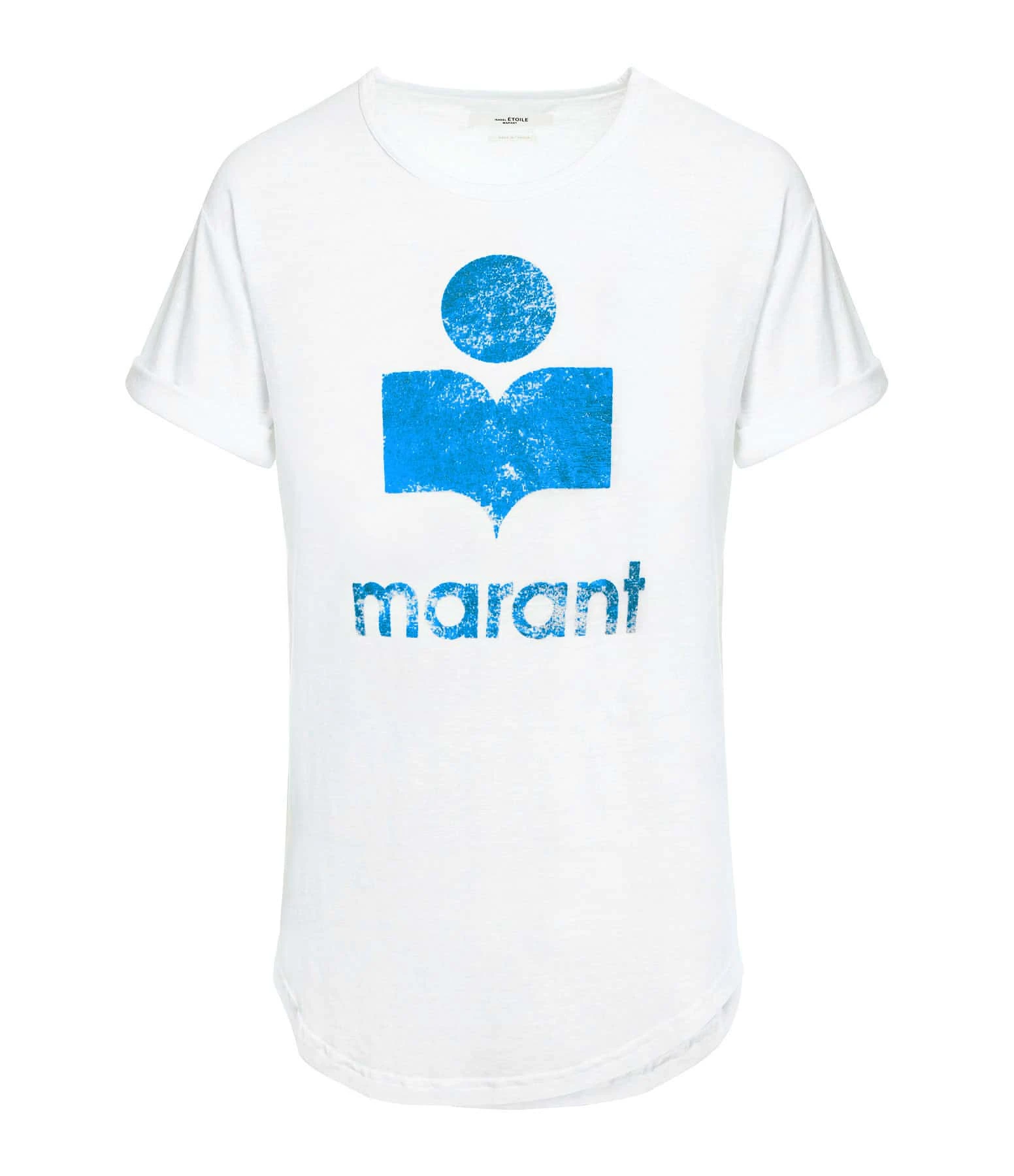 MARANT ÉTOILE Tee-shirt Koldi Lin Blanc Bleu 3 MARANT ÉTOILE Tee-shirt Koldi Lin Blanc Bleu