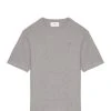 AMI Paris Tee-shirt Unisexe Ami De Cœur Coton Biologique Gris Chiné -ANINE BING Boutique uts002.726055 v6