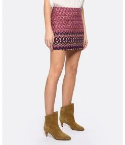 Vanessa Bruno Jupe Courte Tolmia Multicolore -ANINE BING Boutique vbrun look20221207 375