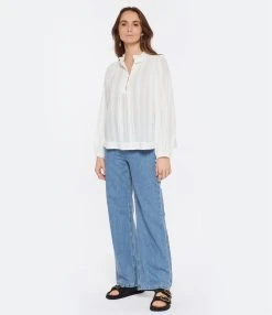 Vanessa Bruno Jean Tybalt Coton Indigo Clair -ANINE BING Boutique vbrun look20230104 36