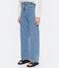 Vanessa Bruno Jean Tybalt Coton Indigo Clair -ANINE BING Boutique vbrun look20230104 48