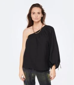 Vanessa Bruno Top Avril Noir -ANINE BING Boutique vbrun look20230126 26