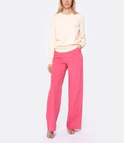 Vanessa Bruno Pantalon Tybalt Coton Fushia -ANINE BING Boutique vbrun look20230222 154