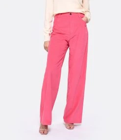 Vanessa Bruno Pantalon Tybalt Coton Fushia -ANINE BING Boutique vbrun look20230222 156
