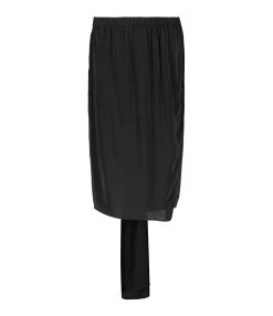 Vanessa Bruno Jupe Midi Aruba Soie Noir