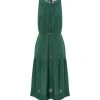 Vanessa Bruno Robe Midi Roema Lin Vert Fonce -ANINE BING Boutique vbrun50911 pck20230110 1