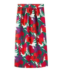 A.P.C. Jupe Midi Ravenna Rouge