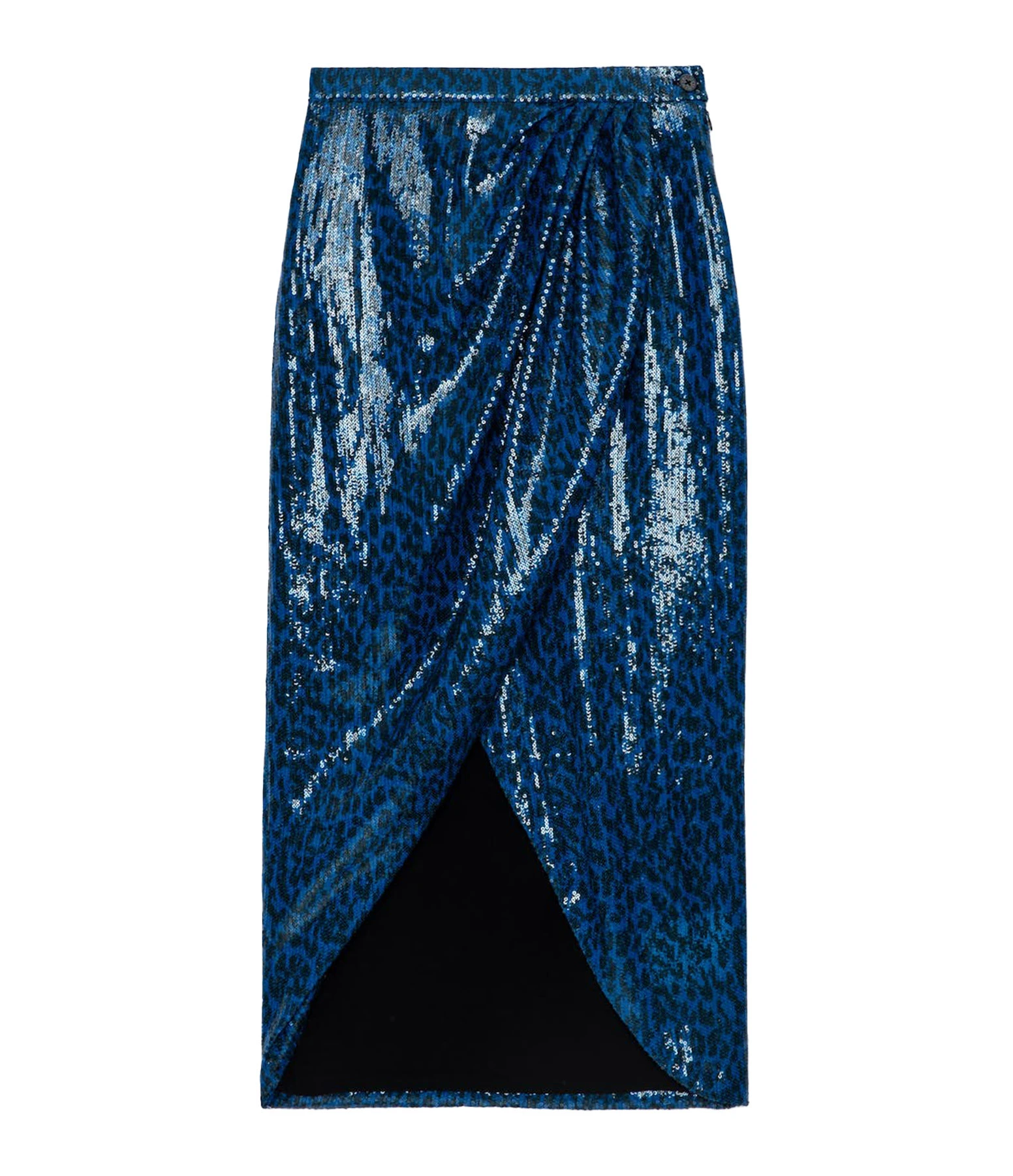 Zadig & Voltaire Jupe Longue Jamelia Sequins Azur 3 Zadig & Voltaire Jupe Longue Jamelia Sequins Azur