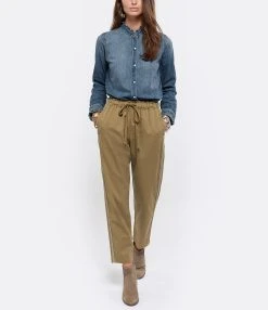 XIRENA Pantalon Rex Coton Kaki -ANINE BING Boutique xiren look20201222 157
