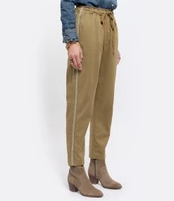 XIRENA Pantalon Rex Coton Kaki -ANINE BING Boutique xiren look20201222 169