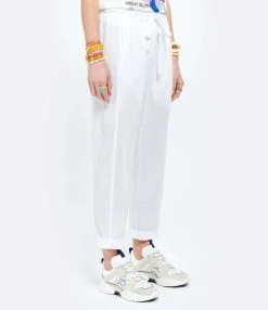 XIRENA Pantalon Fin Draper Coton Blanc -ANINE BING Boutique xiren look20210323 27
