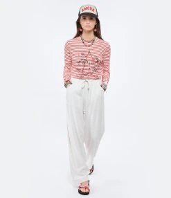 XIRENA Pantalon Talin Soie Ivoire -ANINE BING Boutique xiren look20220125 198