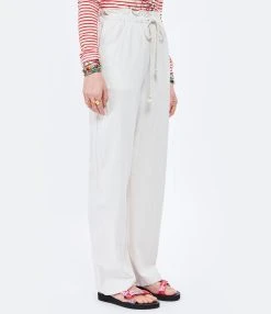 XIRENA Pantalon Talin Soie Ivoire -ANINE BING Boutique xiren look20220125 206