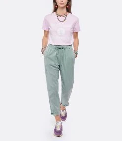 XIRENA Pantalon Rex Coton Vert Hazel -ANINE BING Boutique xiren look20220125 319