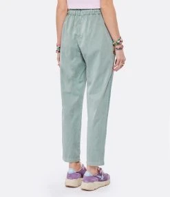 XIRENA Pantalon Rex Coton Vert Hazel -ANINE BING Boutique xiren look20220125 323