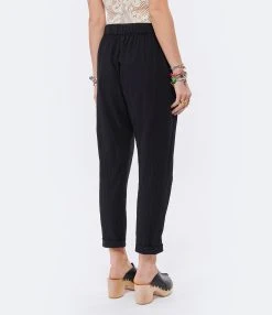 XIRENA Pantalon Fin Draper Coton Noir -ANINE BING Boutique xiren look20220126 115