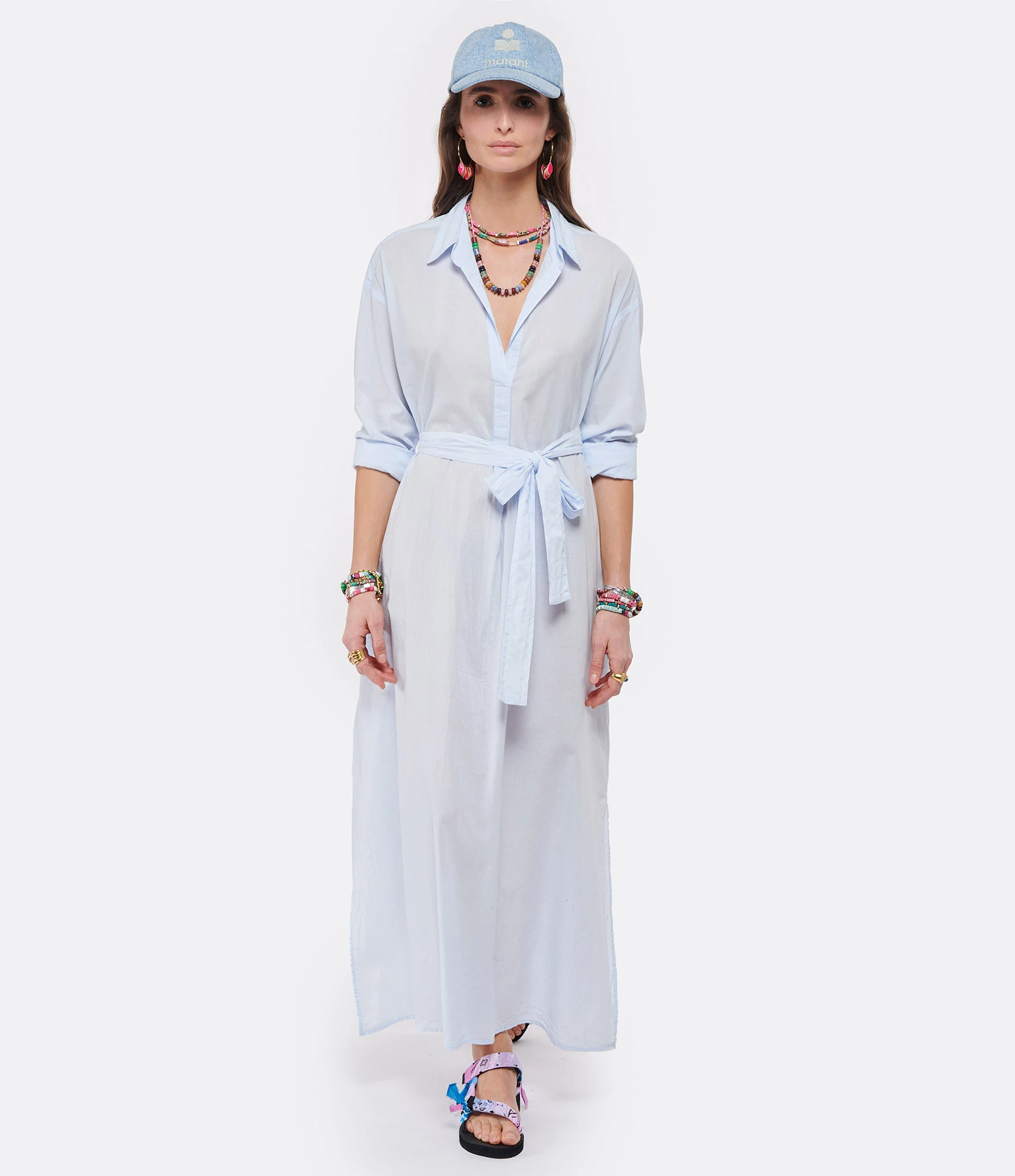 XIRENA Robe Hope Coton Bleu Sky 5 XIRENA Robe Hope Coton Bleu Sky – Image 3