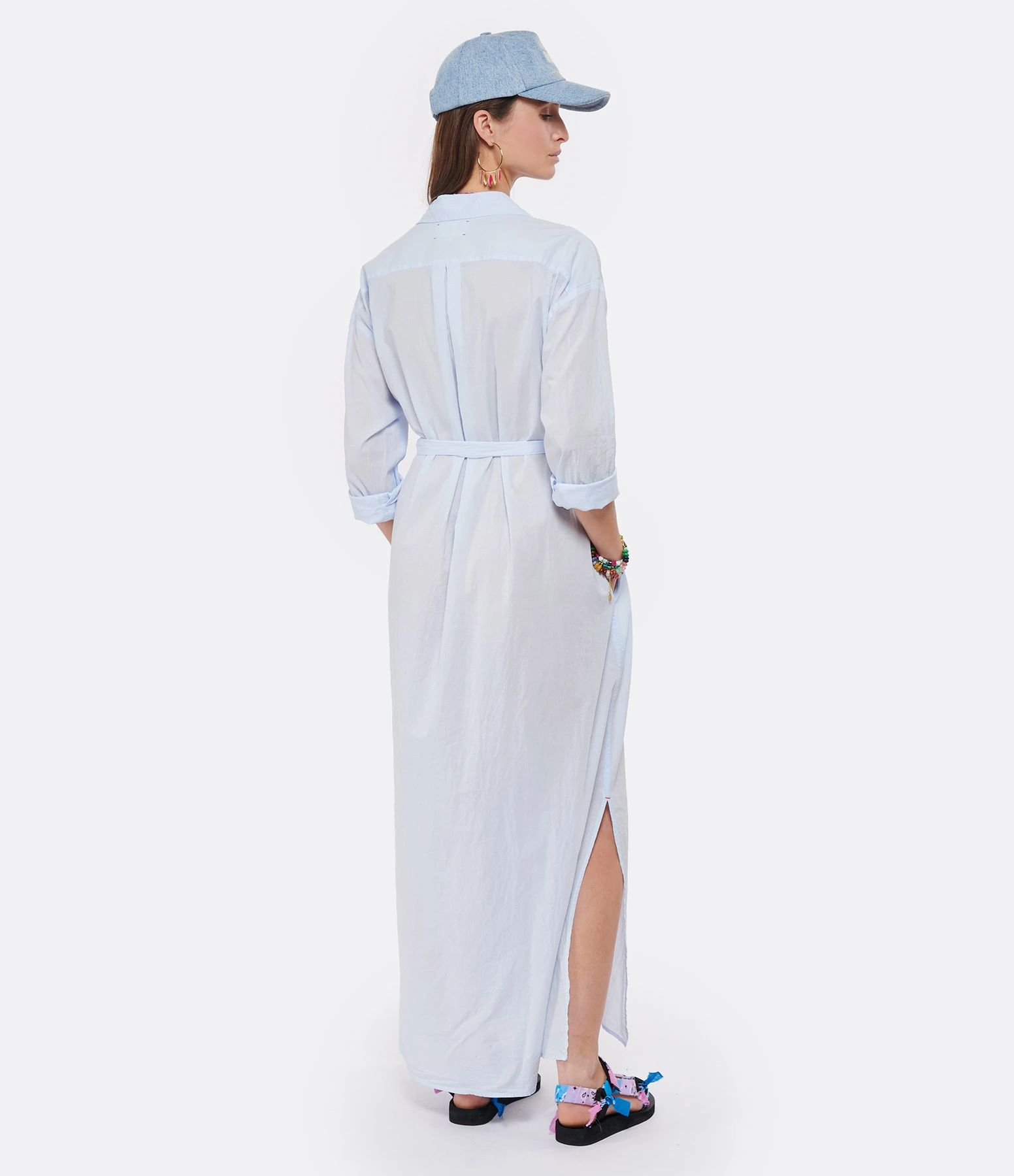 XIRENA Robe Hope Coton Bleu Sky 6 XIRENA Robe Hope Coton Bleu Sky – Image 4