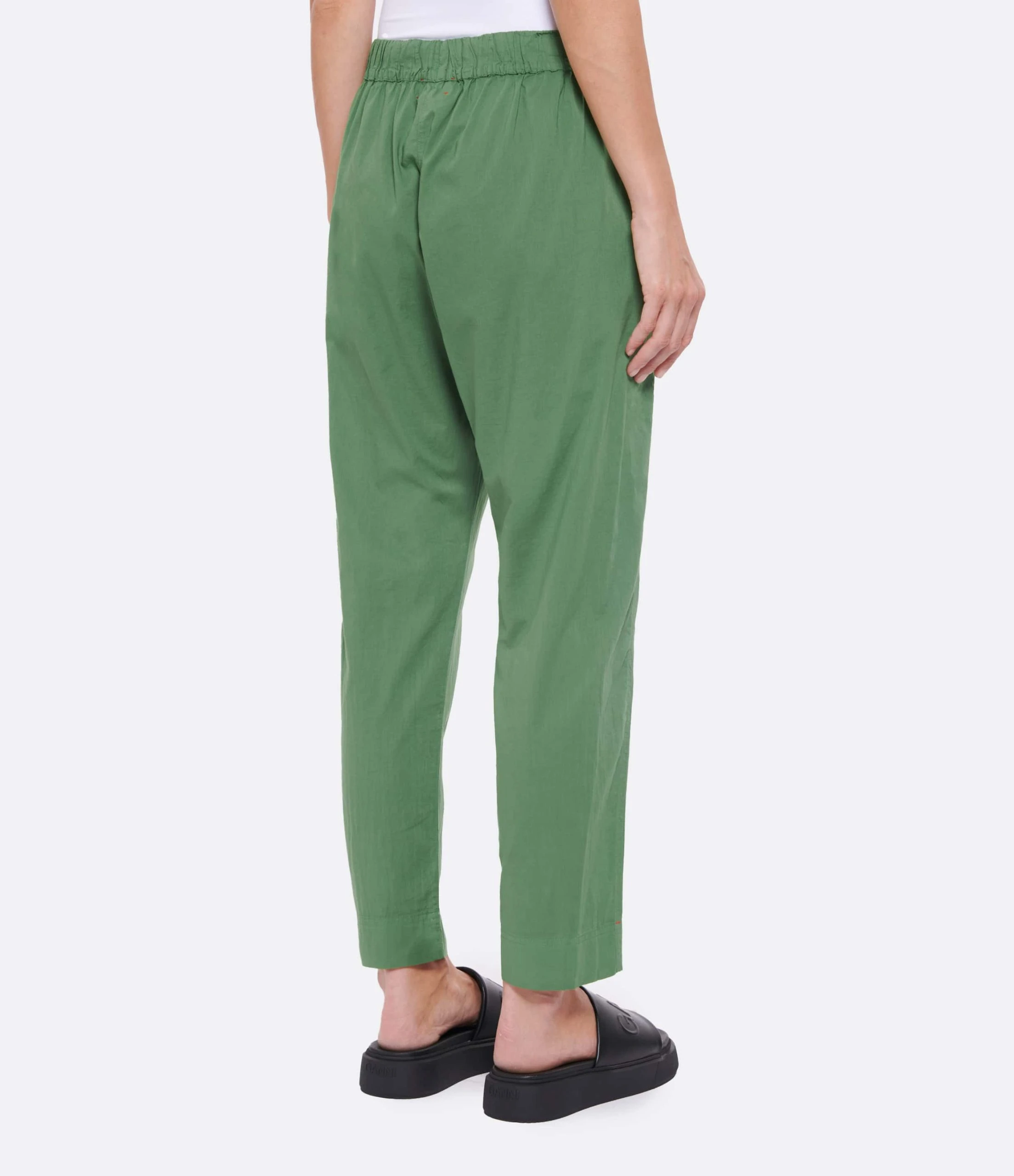 XIRENA Pantalon Fin Draper Coton Vert 5 XIRENA Pantalon Fin Draper Coton Vert – Image 3