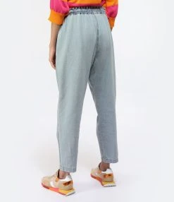 XIRENA Pantalon Rex Coton Bleu Clair -ANINE BING Boutique xiren look20230117 461