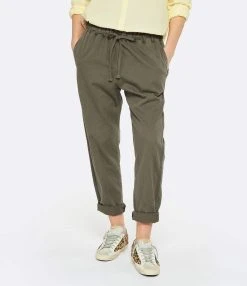 XIRENA Pantalon Rex Coton Kaki -ANINE BING Boutique xiren look20230118 319