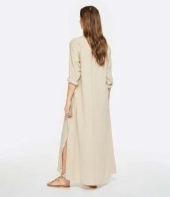 XIRENA Robe Longue Boden Coton Beige -ANINE BING Boutique xiren look20230118 87 1