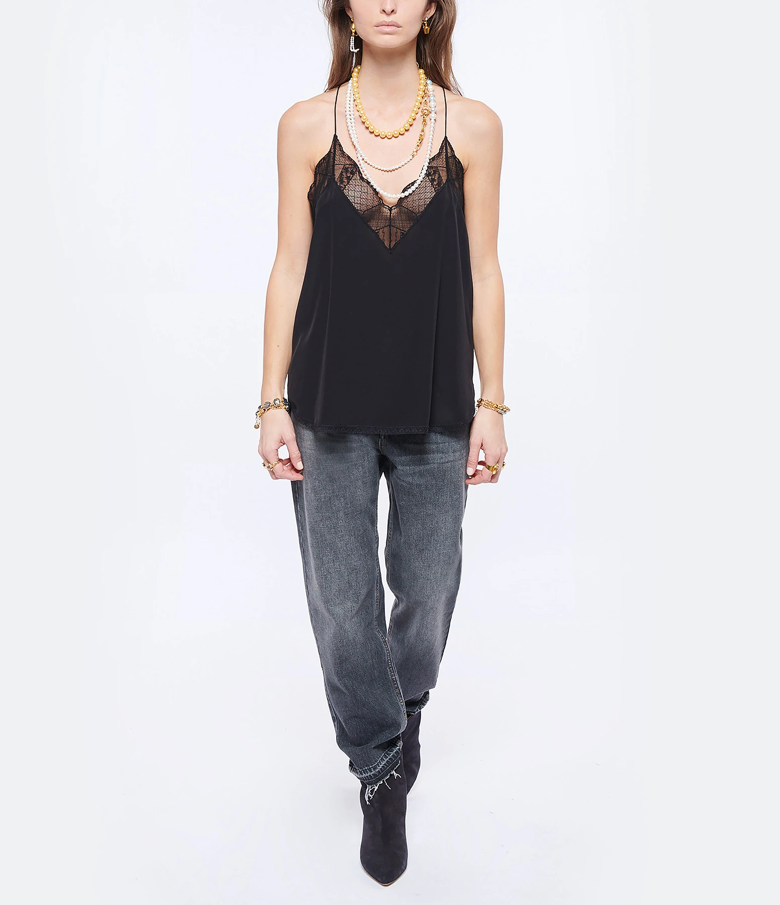 Zadig & Voltaire Top Caraco Christy Soie Noir 5 Zadig & Voltaire Top Caraco Christy Soie Noir – Image 3
