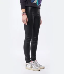 Zadig & Voltaire Pantalon Pharel Cuir Noir 11 Zadig & Voltaire Pantalon Pharel Cuir Noir -ANINE BING Boutique zadig look20211229 111