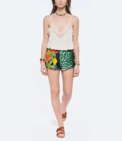 Zadig & Voltaire Top Caraco Christy Soie Écru -ANINE BING Boutique zadig look20220322 414