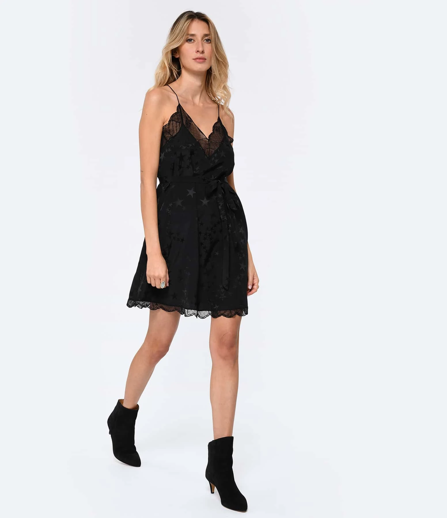 Zadig & Voltaire Robe Ristyz Soie Noir 4 Zadig & Voltaire Robe Ristyz Soie Noir – Image 2