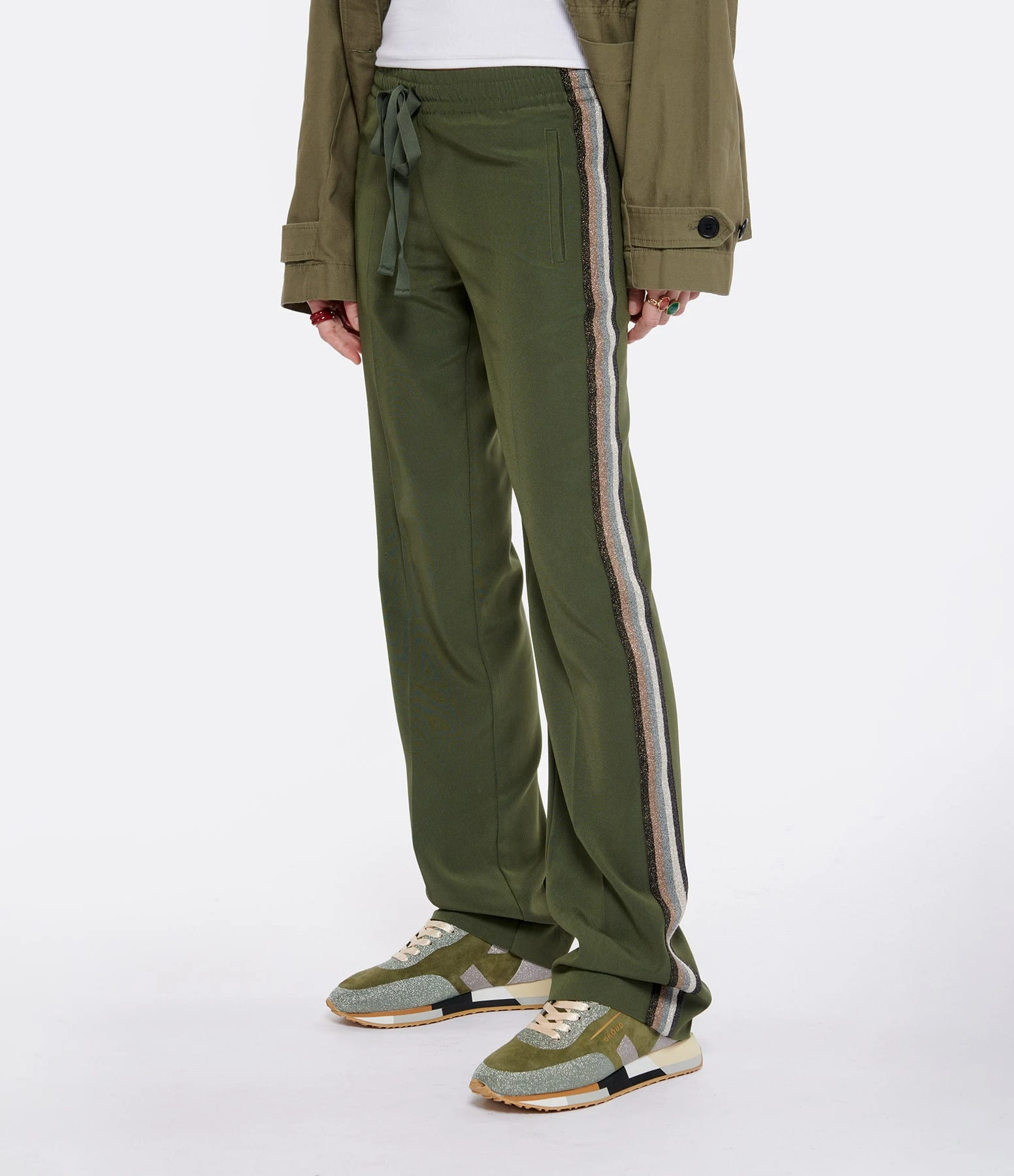 Zadig & Voltaire Pantalon Pomy Kaki 7 Zadig & Voltaire Pantalon Pomy Kaki – Image 5