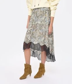 Zadig & Voltaire Jupe Longue Joslin Kaki -ANINE BING Boutique zadig look20230111 441