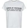 Zadig & Voltaire Tee-shirt Zoe ZV Address Coton Blanc -ANINE BING Boutique zadig39235 pck20220107 1