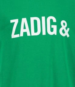 Zadig & Voltaire Tee-shirt Zoe ZV Coton Vert Garden -ANINE BING Boutique zadig44185 pck20220808 2 1